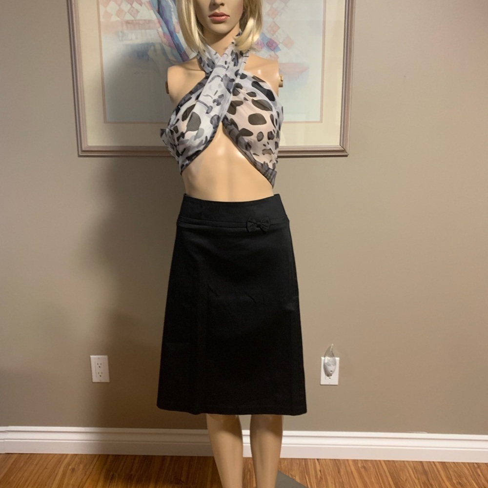 NWT COTTON GINNY SKIRT black small